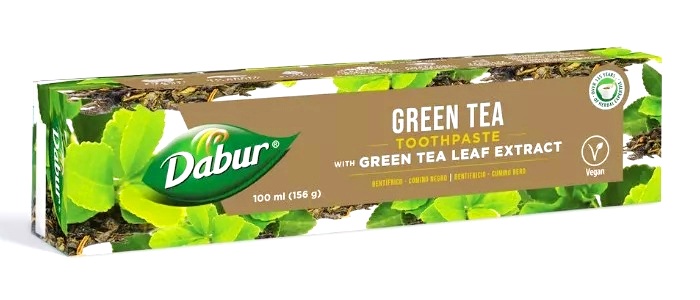 Dentifricio antibatterico con estratto di tè verde - Dabur 100ml